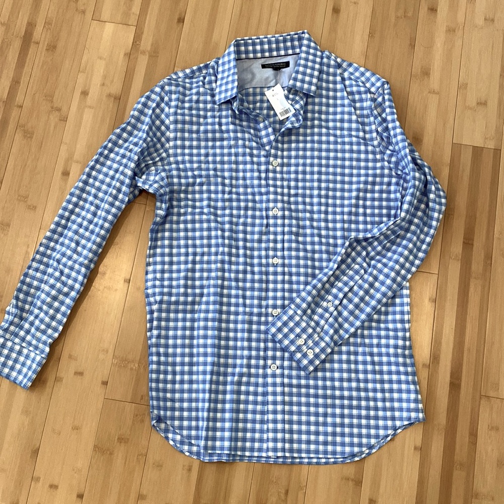 Banana Republic checker button down